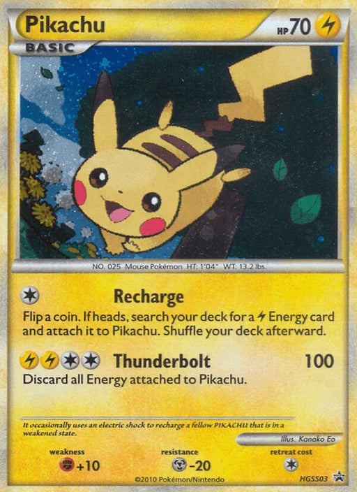 Pikachu (HGSS03) [HeartGold & SoulSilver: Black Star Promos] - for just $14.65! 