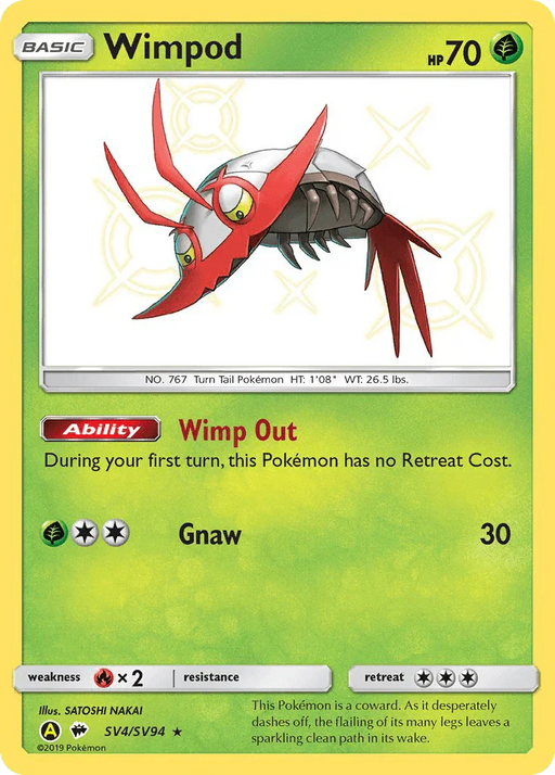 Wimpod (SV4/SV94) [Sun & Moon: Hidden Fates - Shiny Vault] - for just $0.90! 