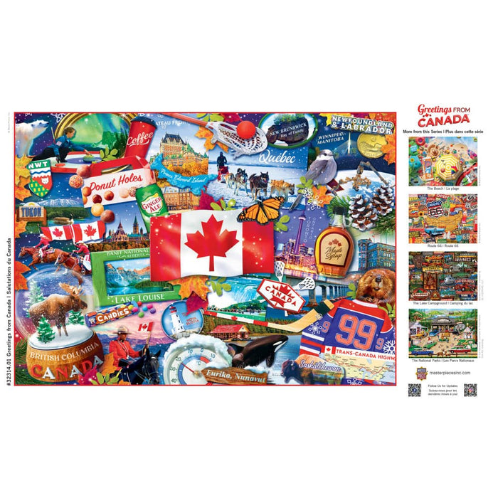 Greetings From Canada - 500 Piece Jigsaw Puzzle - for just $14.99! 
