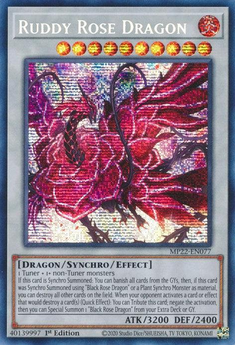 Ruddy Rose Dragon [MP22-EN077] Prismatic Secret Rare - for just $0.25! 