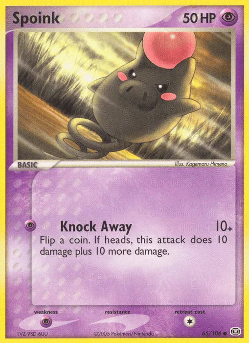 Spoink (65/106) [EX: Emerald] - for just $0.25! 