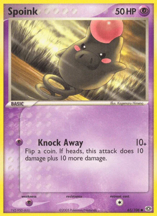 Spoink (65/106) [EX: Emerald] - for just $0.25! 