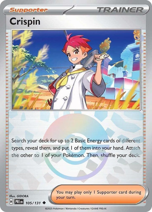 Crispin (105/131) (Poke Ball Pattern) [Scarlet & Violet: Prismatic Evolutions] - for just $0.25! 