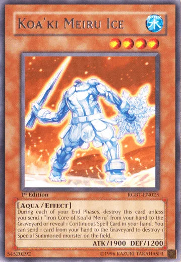 Koa'ki Meiru Ice [RGBT-EN025] Rare - for just $0.15! 
