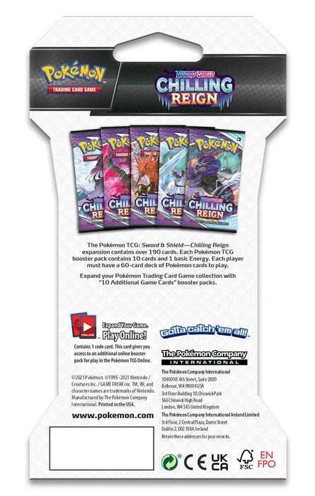 Sword & Shield: Chilling Reign - Sleeved Booster Pack - for just $20! 