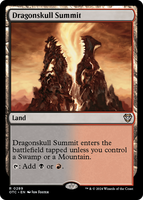 Dragonskull Summit (OTC-289) - Outlaws of Thunder Junction Commander - for just $0.29! 