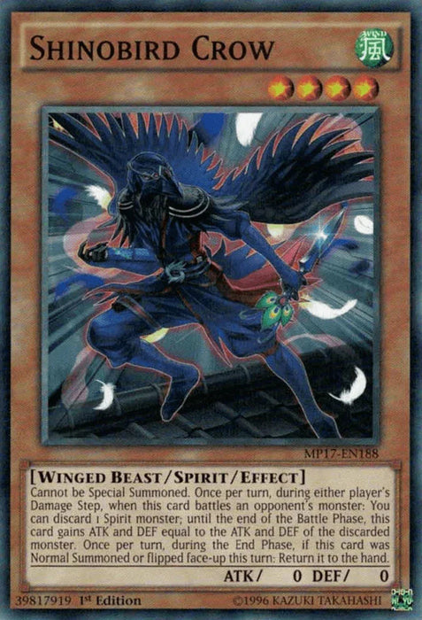 Shinobird Crow [MP17-EN188] Common - for just $0.10! 