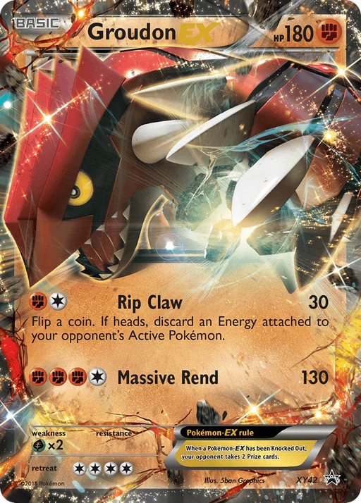 Groudon EX (XY42) [XY: Black Star Promos] - for just $6.15! 