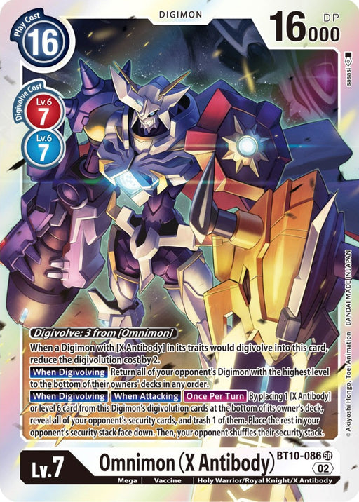 Omnimon (X Antibody) [BT10-086] [Xros Encounter] - Just $0.30! Shop now at Retro Gaming of Denver