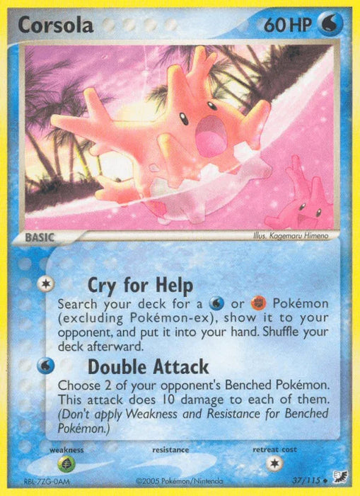 Corsola (37/115) [EX: Unseen Forces] - for just $0.85! 