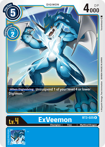 ExVeemon [BT3-025] [Release Special Booster Ver.1.5] - Just $0.09! Shop now at Retro Gaming of Denver