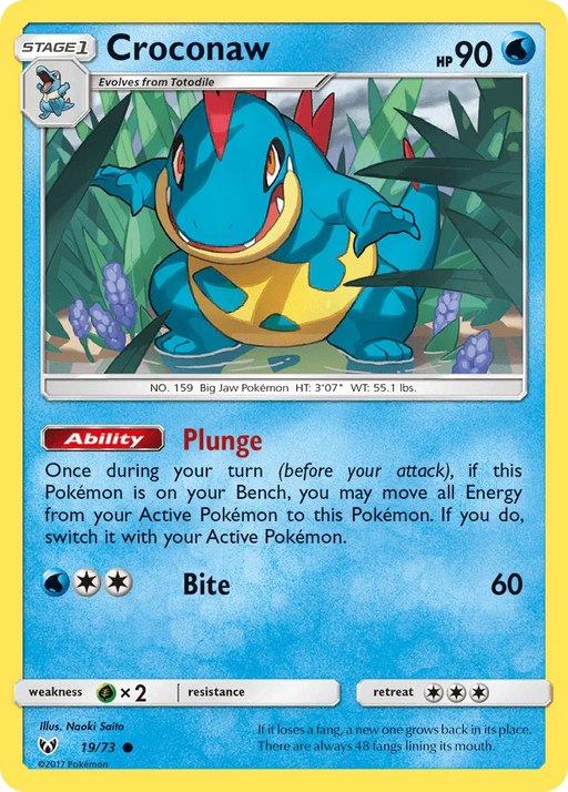 Croconaw (19/73) [Sun & Moon: Shining Legends] - for just $0.15! 