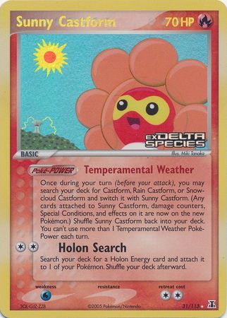 Sunny Castform (31/113) (Stamped) [EX: Delta Species] - Just $3.40! Shop now at Retro Gaming of Denver