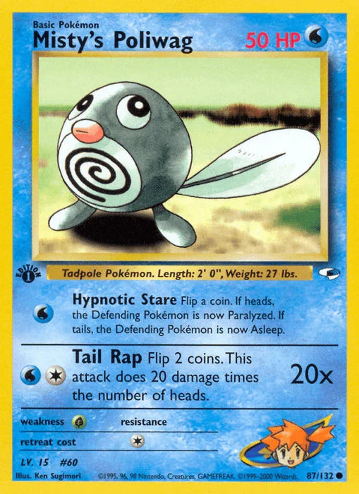Misty's Poliwag (87/132) [Gym Heroes 1st Edition] - for just $0.60! 