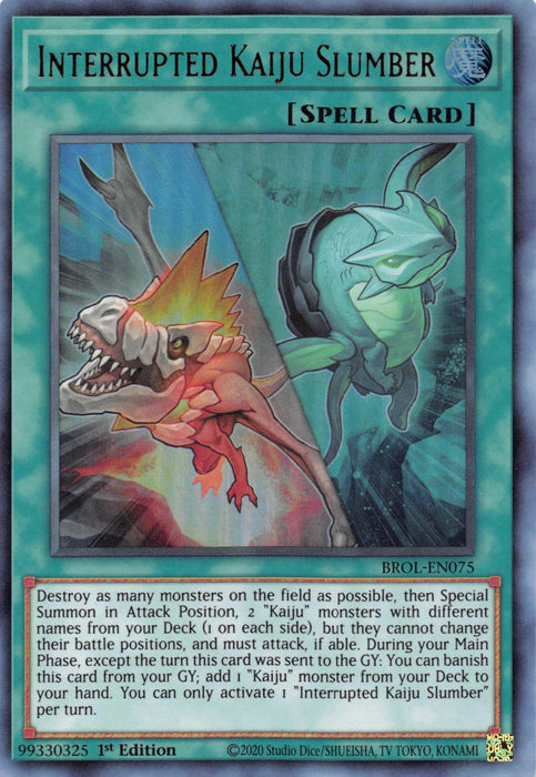 Interrupted Kaiju Slumber [BROL-EN075] Ultra Rare - for just $0.10! 