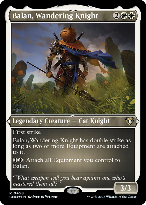 Balan, Wandering Knight (Foil Etched) [Commander Masters] - Just $1.90! Shop now at Retro Gaming of Denver