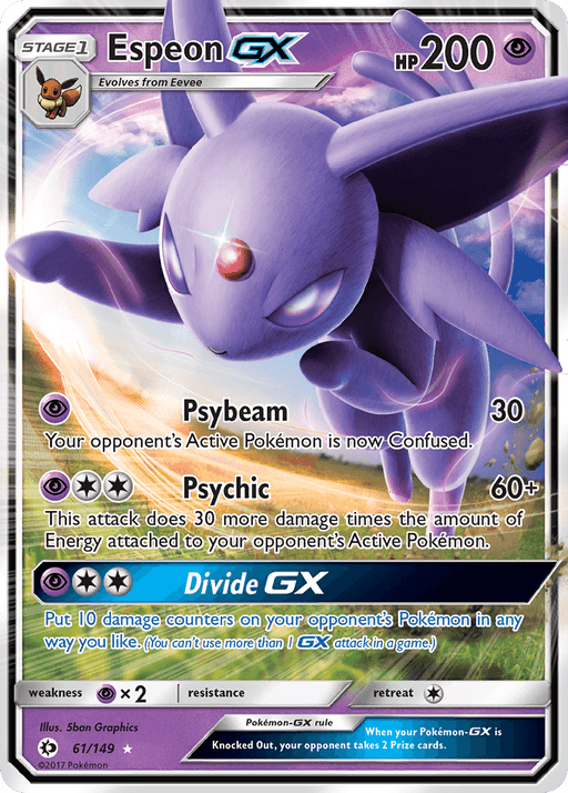 Espeon GX (61/149) [Sun & Moon: Base Set] - for just $2.70! 