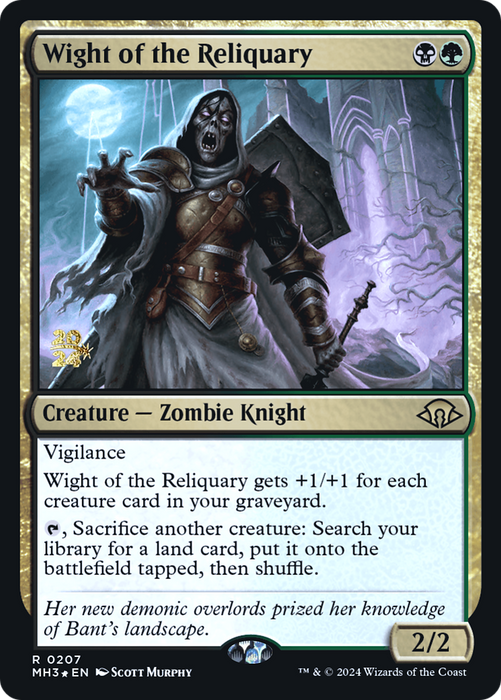 Wight of the Reliquary (PRE-207) - Modern Horizons 3 Promos Foil - for just $1.52! 