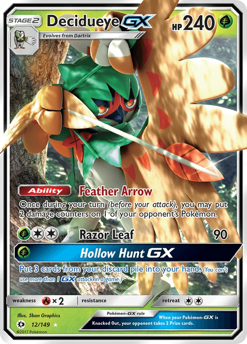 Decidueye GX (12/149) [Sun & Moon: Base Set] - for just $1.20! 