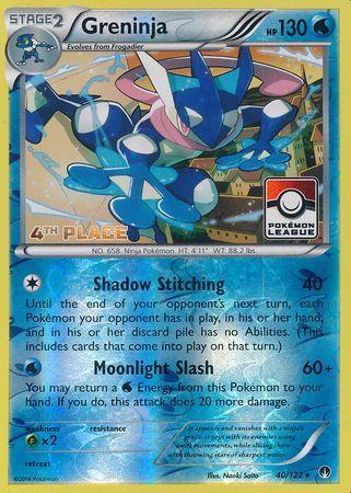 Greninja (40/122) (League Promo 4th Place) [XY: BREAKpoint] - for just $48! 
