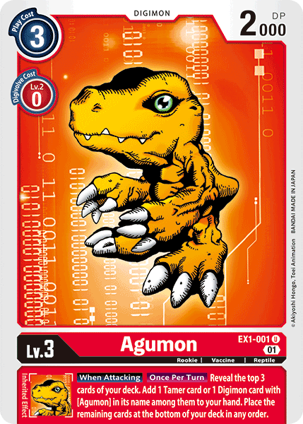 Agumon [EX1-001] [Classic Collection] - Just $0.09! Shop now at Retro Gaming of Denver