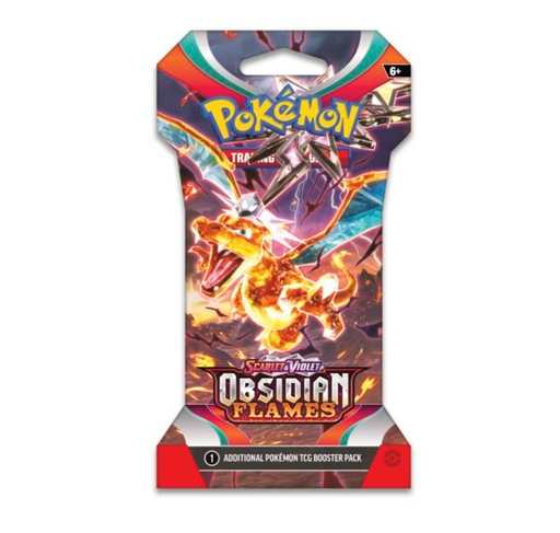 Pokemon Scarlet & Violet Obsidian Flames Sleeved Booster | Charizard - Premium Novelties & Gifts - Just $10.99! Shop now at Retro Gaming of Denver
