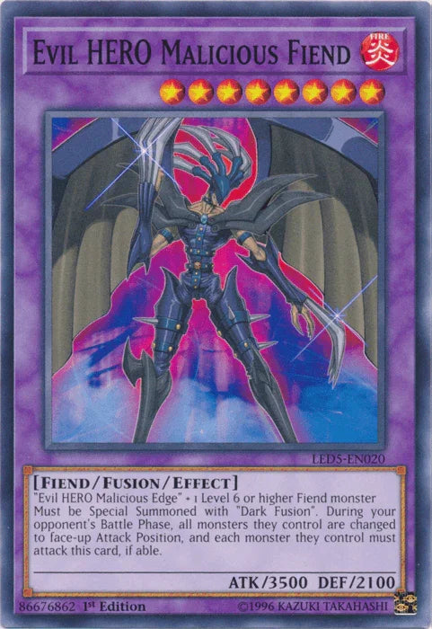 Evil Hero Malicious Fiend [LED5-EN020] Common - for just $0.10! 