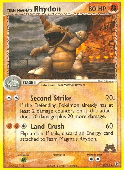 Team Magma's Rhydon (22/95) [EX: Team Magma vs Team Aqua] - for just $1.10! 