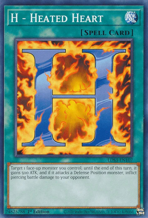 H - Heated Heart [LDS3-EN107] Common - for just $0.10! 