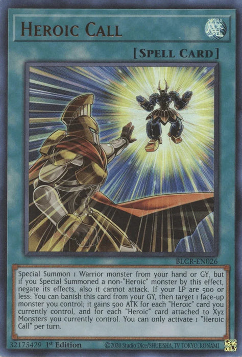 Heroic Call [BLCR-EN026] Ultra Rare - for just $0.10! 