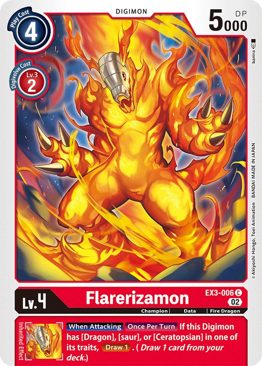 Flarerizamon [EX3-006] [Draconic Roar] - Just $0.09! Shop now at Retro Gaming of Denver