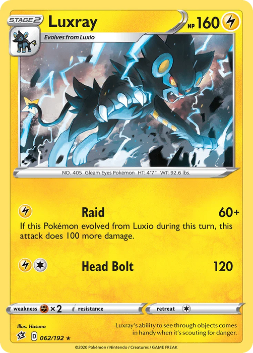 Luxray (062/192) [Sword & Shield: Rebel Clash] - for just $0.20! 