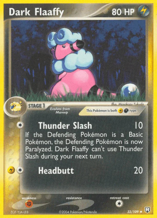Dark Flaaffy (33/109) [EX: Team Rocket Returns] - for just $3.25! 