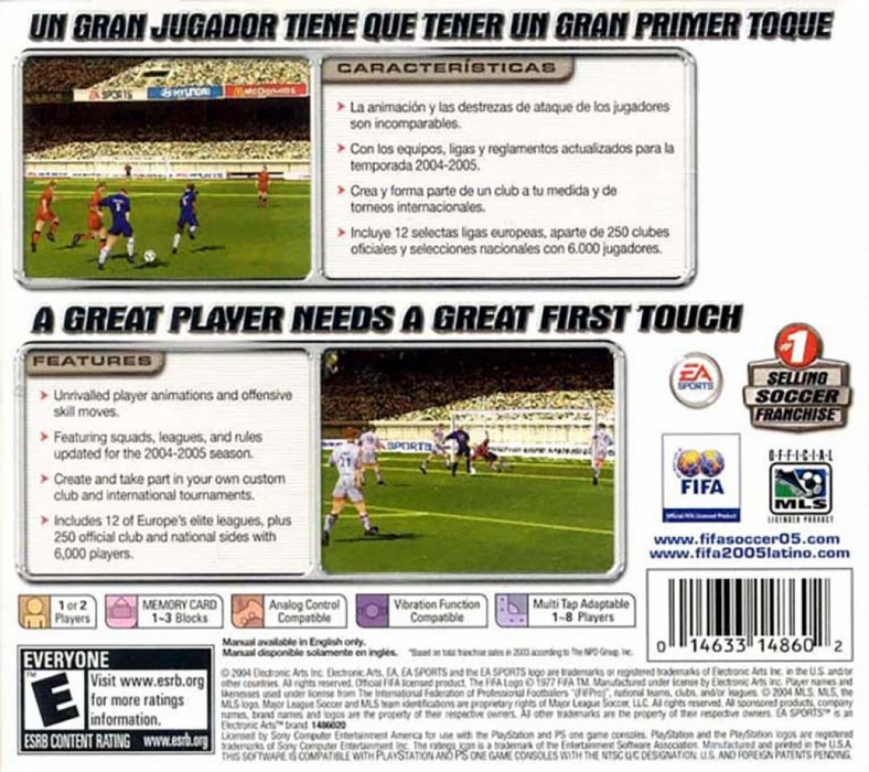 FIFA 2005 – PlayStation 1 (PS1) - for just $15.99! 