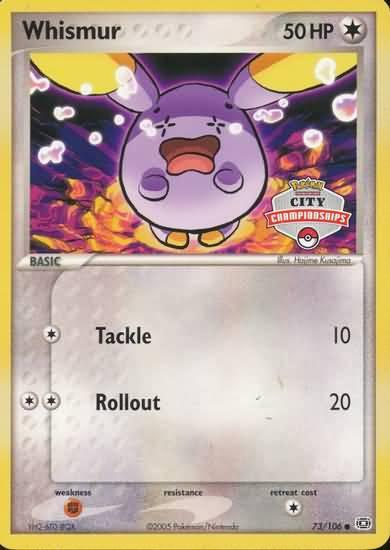 Whismur (73/106) (City Championship) [EX: Emerald] - for just $4.15! 