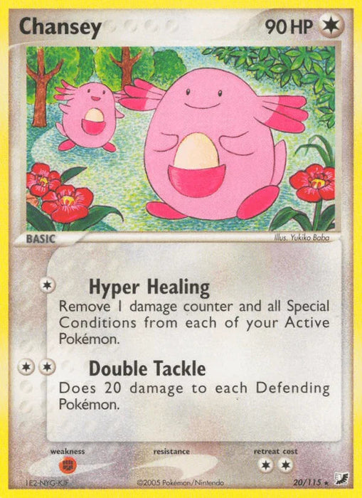 Chansey (20/115) [EX: Unseen Forces] - for just $1.65! 