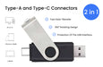 Unprinted Dual SWM Flash Drive - Large Capacity - for just $12.99! 