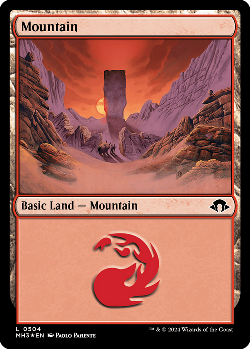Mountain (0504) (Ripple Foil) (MH3-504) - Modern Horizons 3 Foil - for just $0.08! 