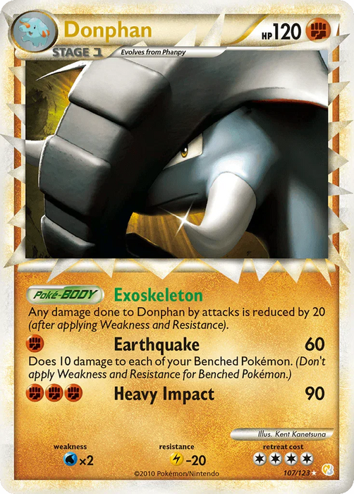 Donphan (107/123) [HeartGold & SoulSilver: Base Set] - for just $11.05! 
