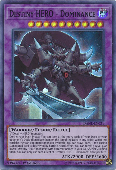 Destiny HERO - Dominance [DANE-EN031] Super Rare - for just $0.20! 