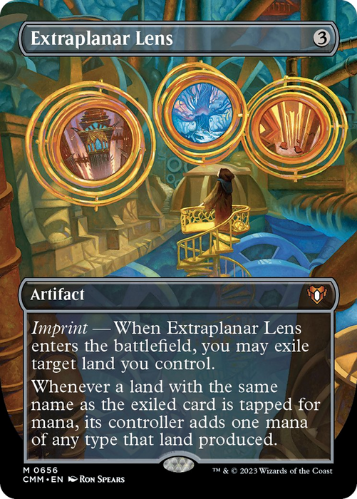 Extraplanar Lens (Borderless Alternate Art) [Commander Masters] - Just $1.85! Shop now at Retro Gaming of Denver