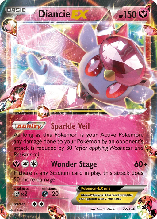 Diancie EX (72/124) [XY: Fates Collide] - for just $2.05! 