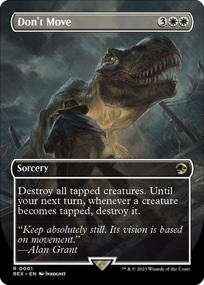Don't Move (Borderless) (Universes Beyond: Jurassic World Collection) Damaged / Poor - for just $7.20! 