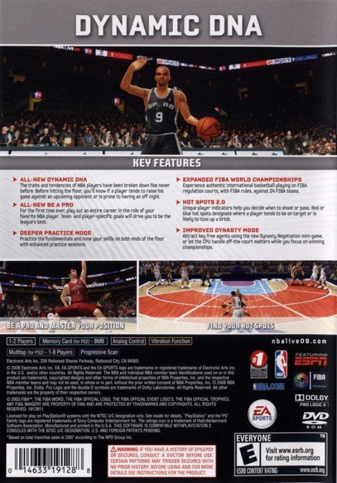 NBA Live 09 – PlayStation 2 (PS2) - for just $4.99! 