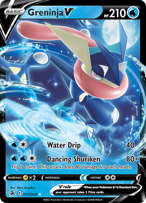 Greninja V (073/264) (Intro Deck) [Sword & Shield: Fusion Strike] - Just $0.30! Shop now at Retro Gaming of Denver