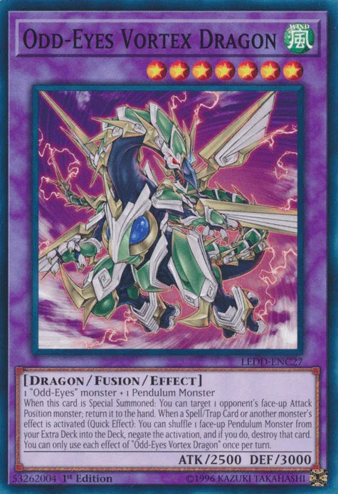 Odd-Eyes Vortex Dragon [LEDD-ENC27] Common - for just $0.25! 