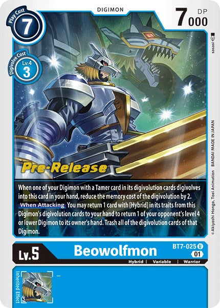 Beowolfmon [BT7-025] [Next Adventure Pre-Release Cards] - Just $4.85! Shop now at Retro Gaming of Denver