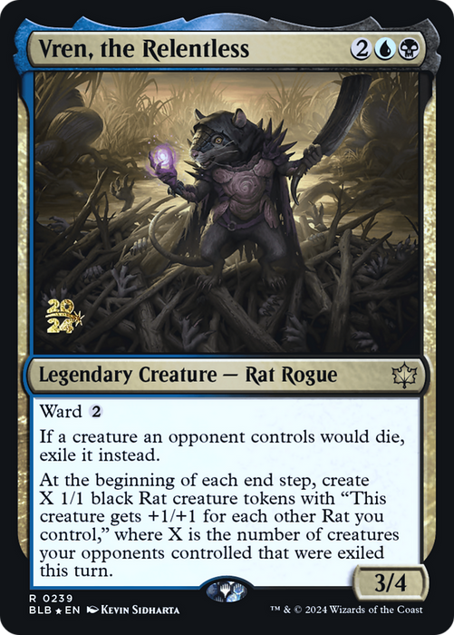 Vren, the Relentless (PRE-239) - Bloomburrow Promos Foil - for just $1.92! 