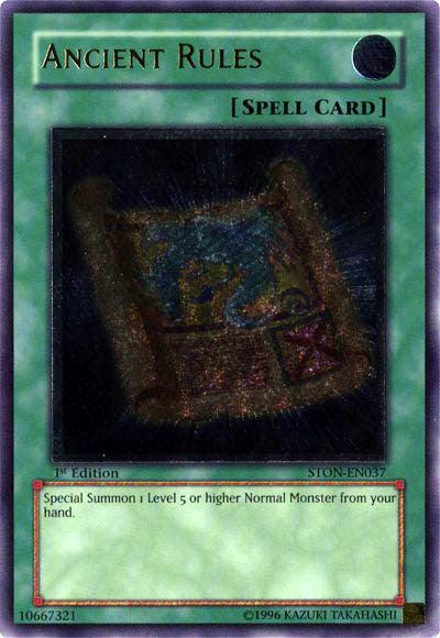 Ancient Rules [STON-EN037] Ultimate Rare - for just $4.10! 