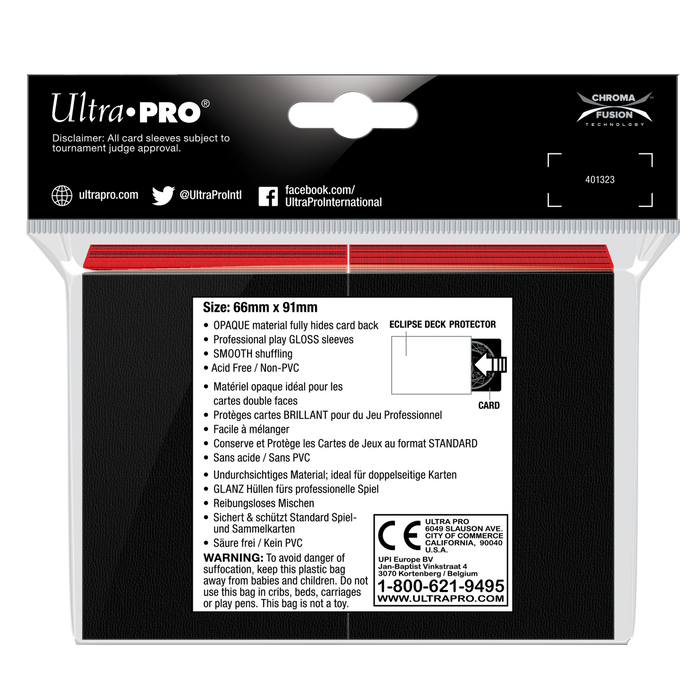 Ultra PRO: Standard 100ct Sleeves - Eclipse Gloss (Apple Red) - Just $0! Shop now at Retro Gaming of Denver